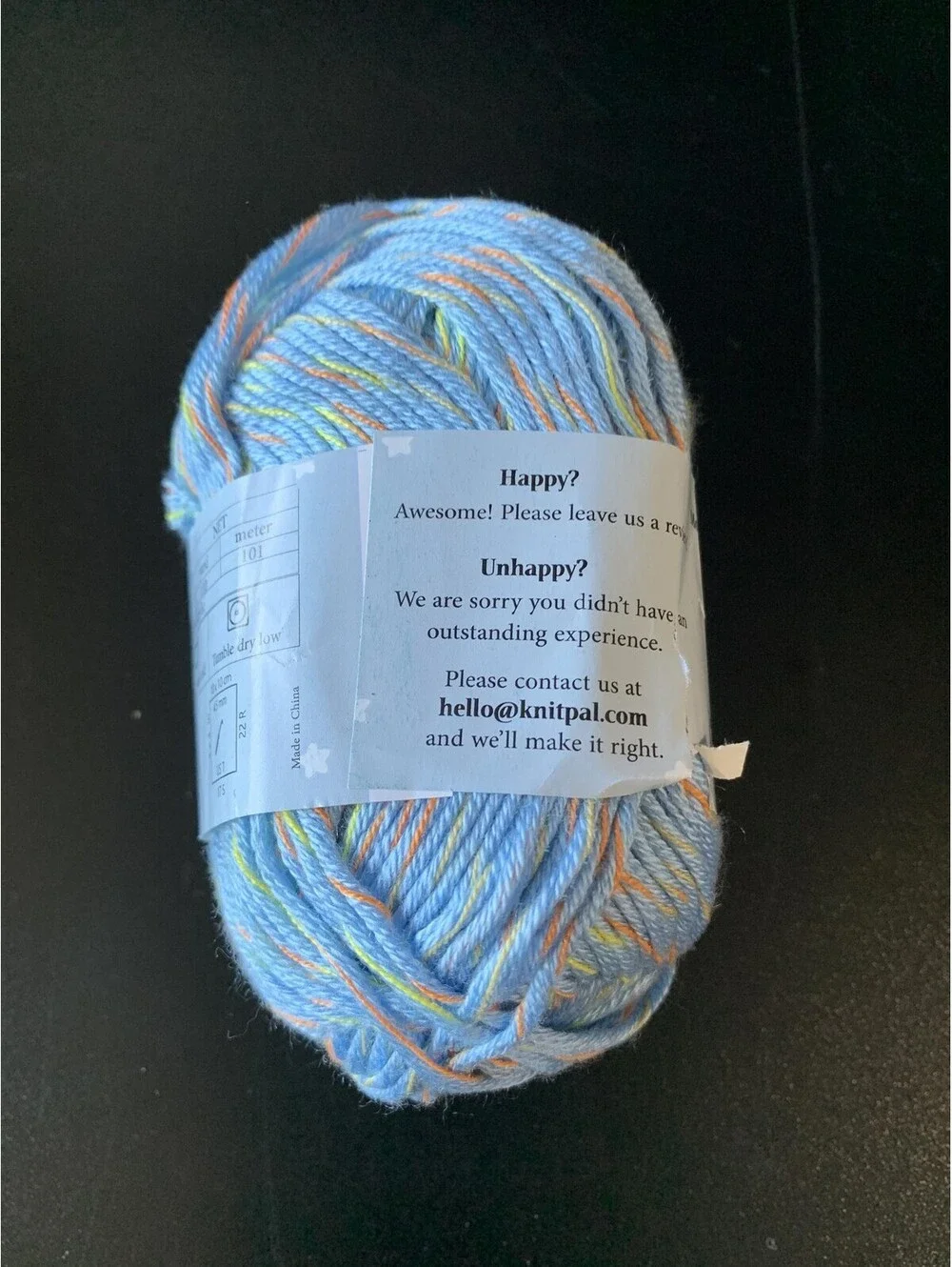 KnitPal GentleBliss Baby Yarn Lot 5 Skeins Blue Multi 110yd 3 Light DK Acrylic